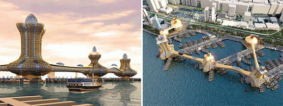 A rendering of Aladdin City in Dubai