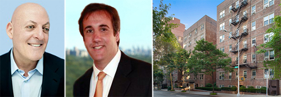 From left: Ofer Yardeni (credit: STUDIO SCRIVO), Michael Cohen and 330 East 63rd Street on the Upper East Side