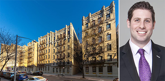 From left: 117-145 West 141st Street in Harlem and Victor Sozio (credit: Ariel Property Advisors)