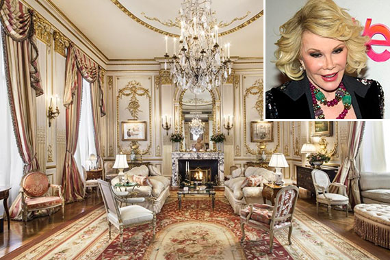 1 East 62nd Street on the Upper East Side (inset: Joan Rivers)