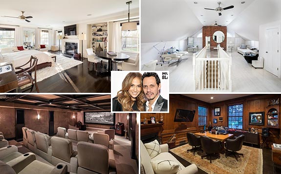 Marc Anthony and Jennifer Lopez and the Brookville mansion