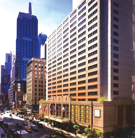 The hospitality subsidiary of Qatar’s Al Faisal Holding is planning a $546 million purchase of the Manhattan at Times Square Hotel.