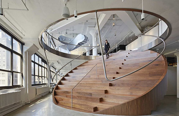 The interior of the Wieden+Kennedy office in New York