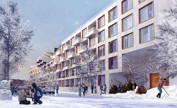 A rendering of 10 Montieth Street (credit: ODA Architecture)