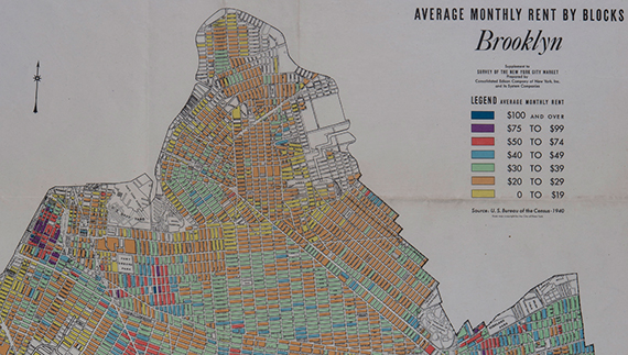 1940s Brooklyn Rent Map