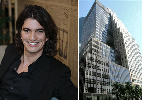 Adam Neumann and 110 Wall Street in the Financial District