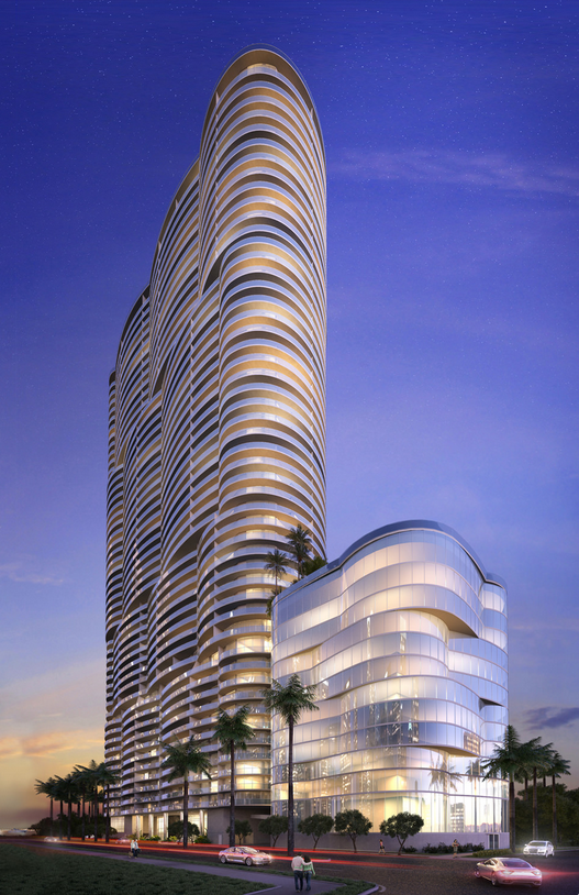 Rendering of Aria on the Bay