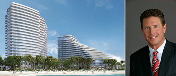 Rendering of Auberge Beach Residences &amp; Spa Fort Lauderdale and Dan Marino