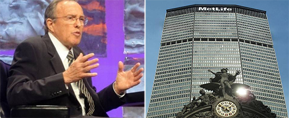 From left: Donald Bren (credit: Bisnow) and the MetLife Building