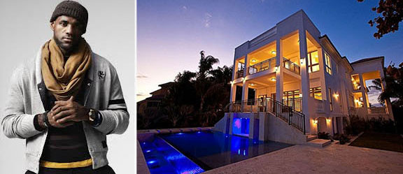 Lebron James and his Coconut Grove home