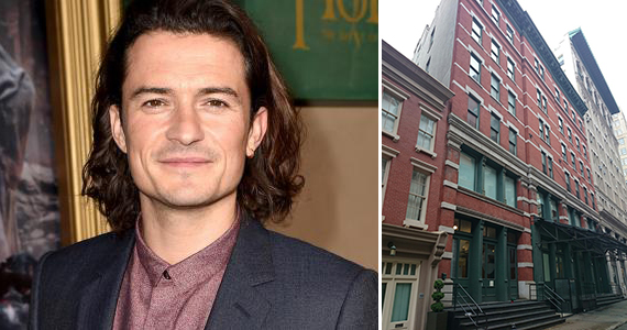 Orlando Bloom and 155 Franklin Street in Tribeca