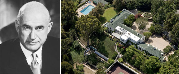 Samuel Goldwyn and his Beverly Hills mansion