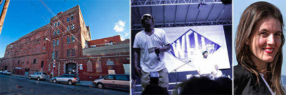 From left: 260-272 Meserole Street in East Williamsburg, Cam'Ron at the Well and Holly White
