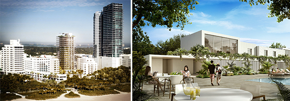 Renderings of the renovated Shore Club at 1901 Collins Avenue