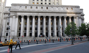 Thurgood Marshall United States Courthouse in Lower Manhattan