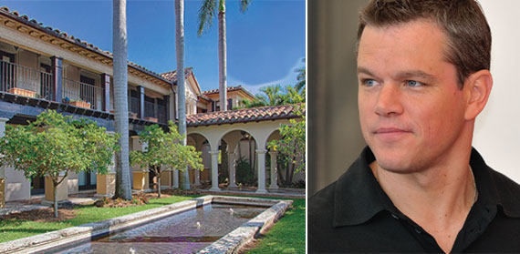 Matt Damon's mansion at 6020 North Bay Road
