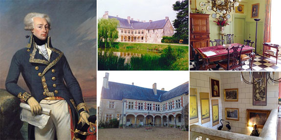 Marquis de Lafayette and his chateau