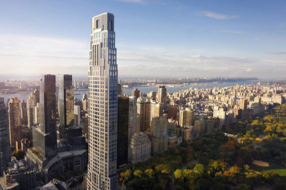 A rendering of 220 Central Park South