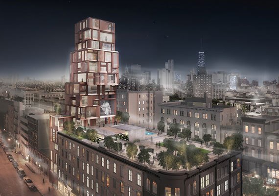 Rendering of 57 Orchard Street on the Lower East Side (Credit: DXA Studio)