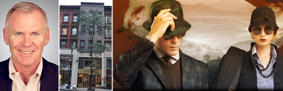 From left: Christopher Conlon, 801 Madison Avenue on the Upper East Side and a Davide Cenci ad
