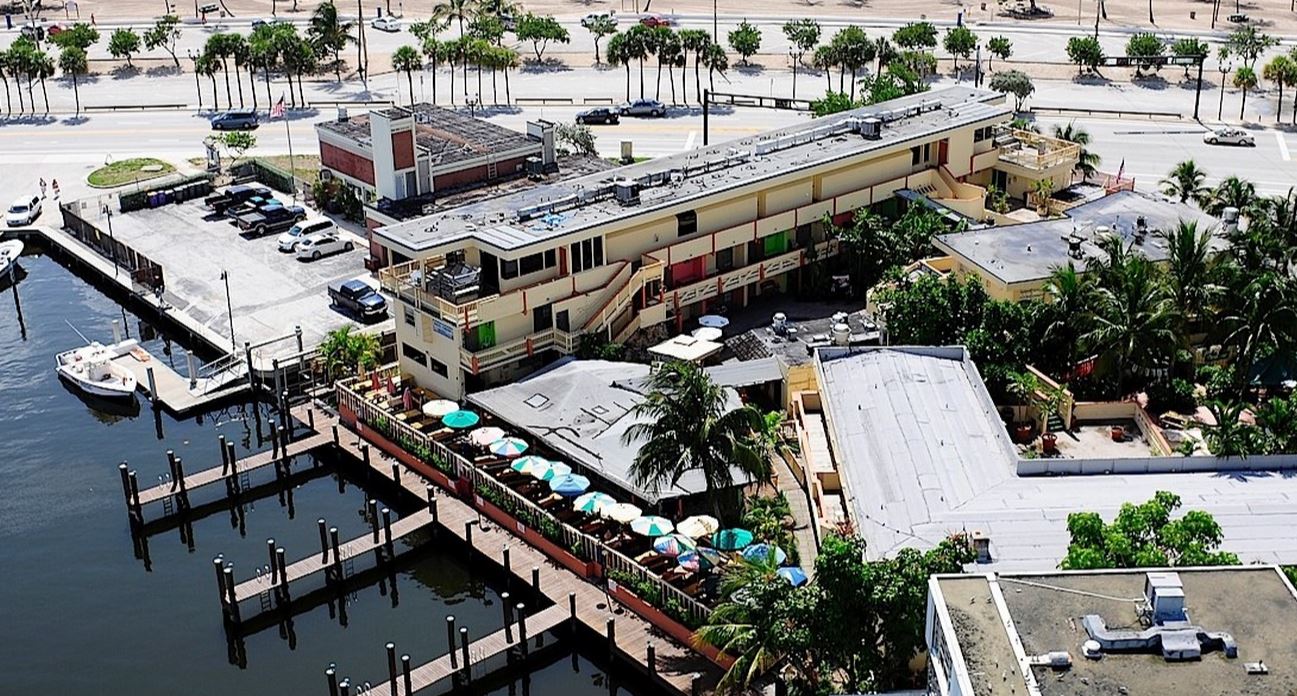 An aerial view of the Bahia Cabana Beach Resort in Fort Lauderdale