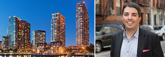From left: Condo towers in Long Island City and Eric Benaim