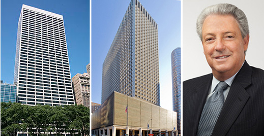 From left: 1114 Sixth Avenue, 909 Third Avenue and Interpublic Group CEO Michael Roth