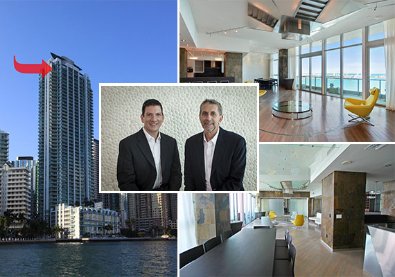 Luis Miguel's former penthouse and listing agents Allan Kleer and Fabian Garcia Diaz of Fortune International Realty