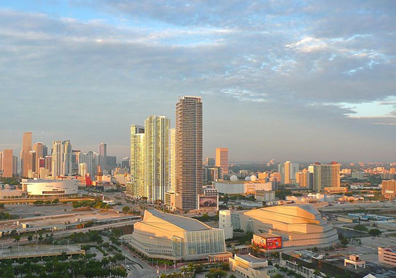 A shot of Miami's skyline