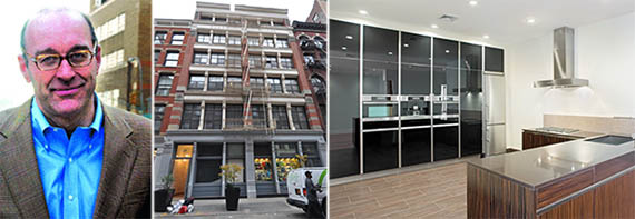 From left: Peter Moore and 39 Lispenard Street in Tribeca