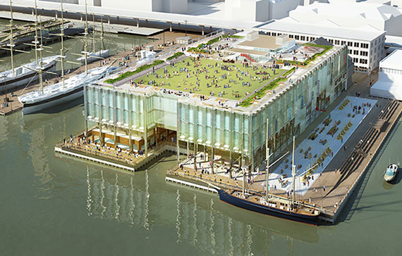 Rendering for Pier 17 (Credit: SHoP Architects) 