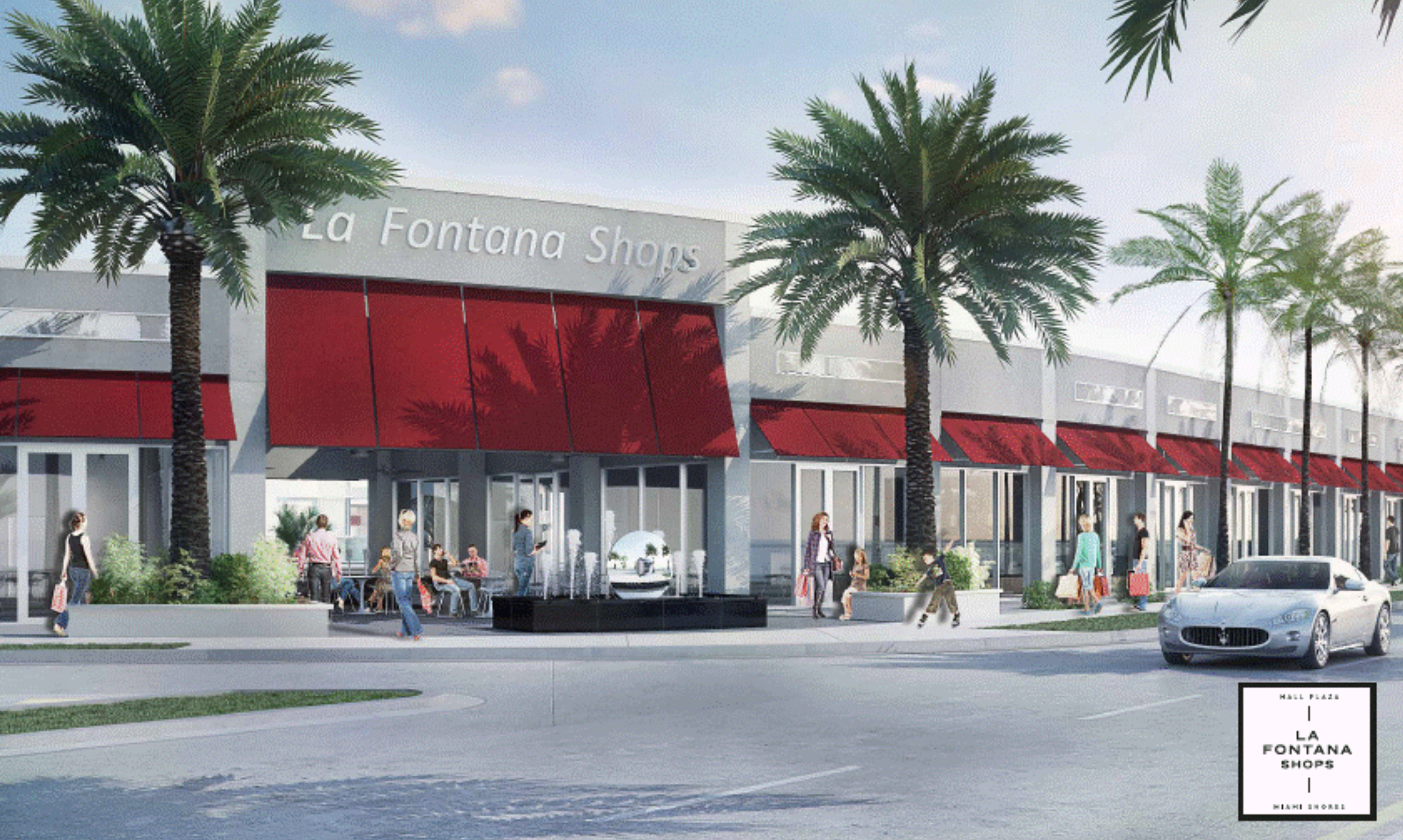 Rendering of La Fontana Shops, 10990 Biscayne Boulevard, Miami