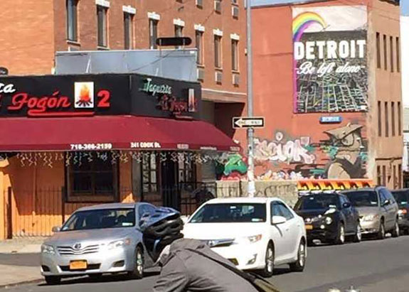 A Detroit billboard in NYC