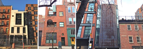 Modern townhouses in the West Village