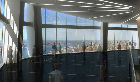 Rendering of the One World Trade Center observatory (credit: World Trade Center)