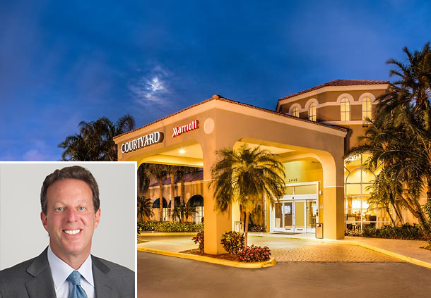 Courtyard Marriott Fort Lauderdale North and Jeffrey Fisher, CEO of Chatham Lodging Trust