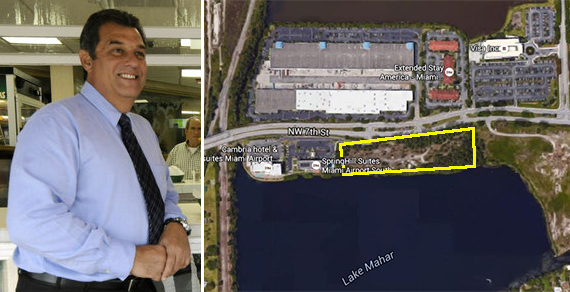 Felipe Valls Jr. and the vacant lot near Miami International Airport
