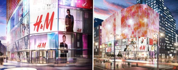 Renderings of H&amp;M's flagship Herald Center store at 1293 Broadway