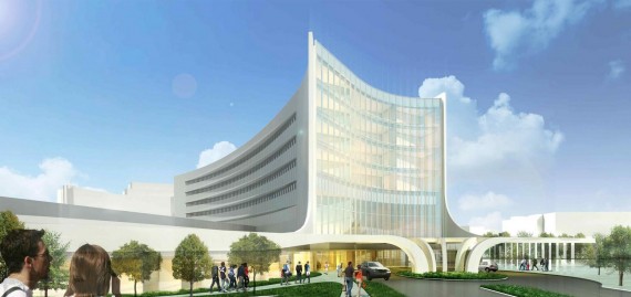 A rendering of the proposed Mount Sinai medical tower (Credit: The Next Miami)