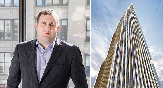 From left: Michael Stern and a rendering of 111 West 57th Street