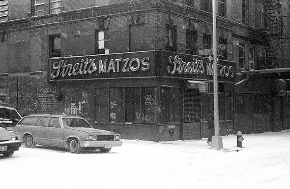 Streit's Matzo Factory On Rivington Street on the Lower East Side in the early 90s
