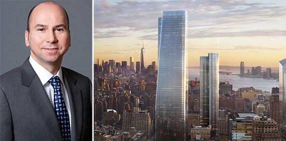 From left: Dennis Friedrich and a rendering of One Manhattan West