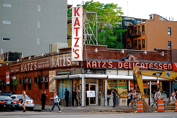 Katz's Delicatessen on the Lower East Side