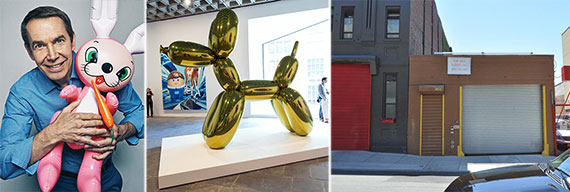 From left: Jeff Koons, Koons' Art And 620 West 52nd Street