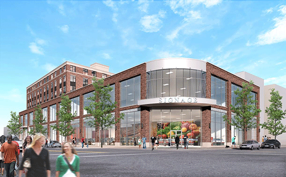 Rendering of mixed-use development at Nostrand Avenue and Avenue I in Flatbush (via RKF)