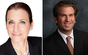 From left: Donna Olshan and JLL's Stephen Shapiro