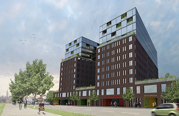 Rendering of the Queens Boulevard site in Woodside (credit: ZERZA Architects)