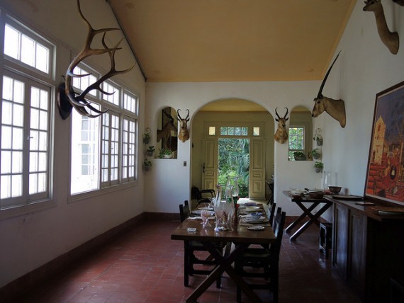 The dining room of Ernest Hemingway's home in Havana, Cuba (Credit: Güldem Üstün)