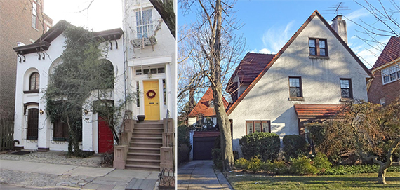 From left: 172 Pacific Street in Cobble Hill ($6.3 million) and 52 Tennis Place in Forest Hills Gardens ($1.9 million)