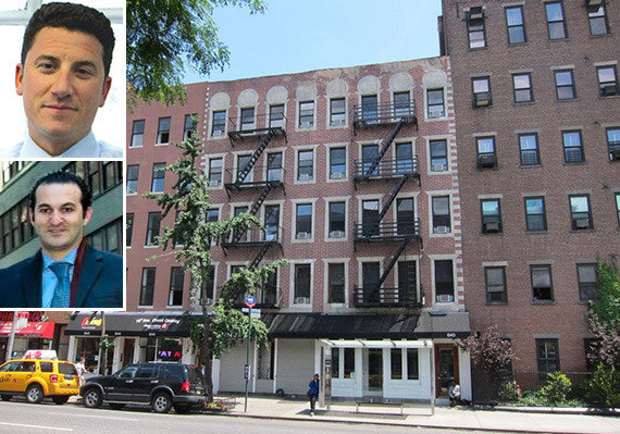 640-644 10th Avenue in Hell's Kitchen (inset: David Schechtman, top, and Michael Wahba, bottom)